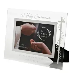 Faith & Hope Glass Frame 6" x 4" - First Communion