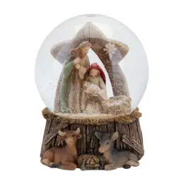 Hand Painted Nativity Scene Waterball 10cm