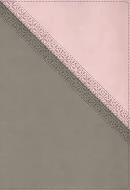 NIV Application Bible, Large Print, Leathersoft, Pink/Gray, Red Letter, Thumb Indexed, Comfort Print