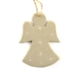 Angel Soapstone Decoration Natural