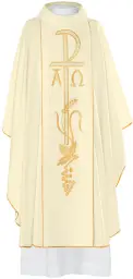 Cream Chasuble (Length 129cm x Width 150cm)