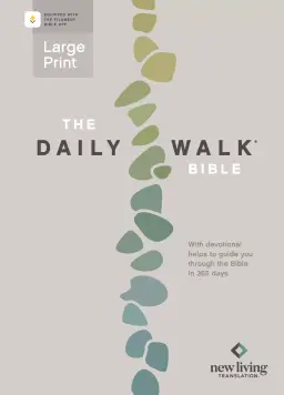 Daily Walk Bible Large Print NLT, Filament Enabled (Softcover)