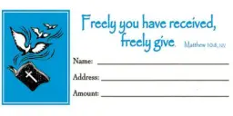 Envelope: Freely Give (Package of 100)