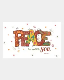 Peace Be With You Tea Towel