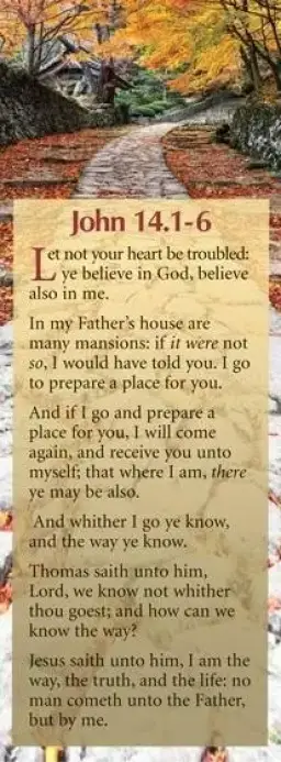 Bookmarks: 'Let not your heart be…' Jn. 14.1-6