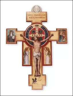 6" St.Benedict Wood Cross