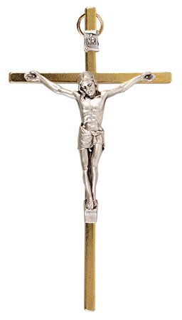 4 1/2" Metal Crucifix