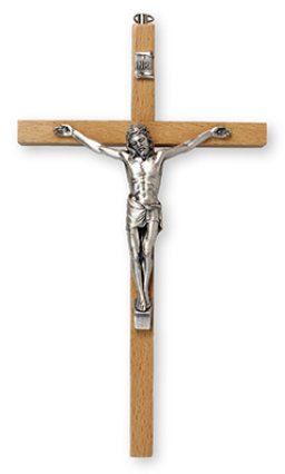 6 1/4" Beech Wood Crucifix