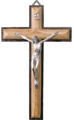 10" Olive Wood Crucifix