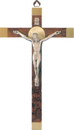 9 3/4" Wood Crucifix