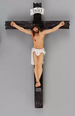 8" Florentine Resin Hanging Crucifix