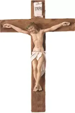 17 3/4" Resin Hanging Crucifix