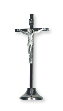 5" Standing Metal Crucifix