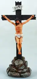 5" Florentine Resin Standing Crucifix