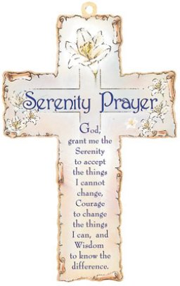 6" Serenity Prayer Wood Cross