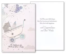 Baby Congratulations Card - 3D