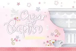 Card - On Your Baptism - Girl