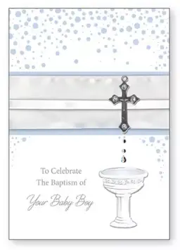 Boy's On Your Baptism - Single Card