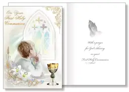 Boy's Communion Card