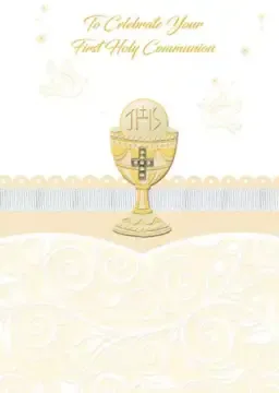 Communion Symbolic Card/Hand Crafted