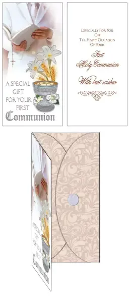 Communion Hand Crafted Boy - Gift Card