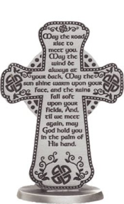 3" Irish Blessing Standing Cross