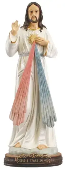 32" Divine Mercy Coloured Fibreglass Resin Statue