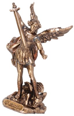 3 1/2" Saint Michael Veronese Resin Statue