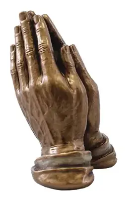 3" Praying Hands Veronese Resin Statue