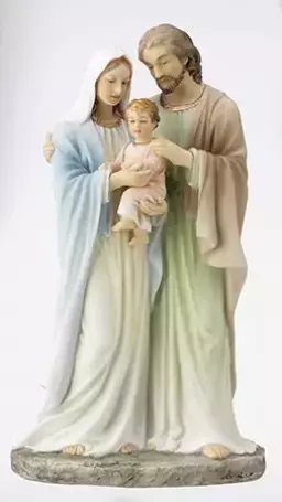 9 Inch Holy Family Veronese Resin Statue