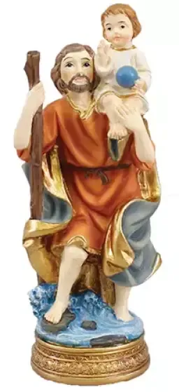 Renaissance 5 inch Statue - Saint Christopher