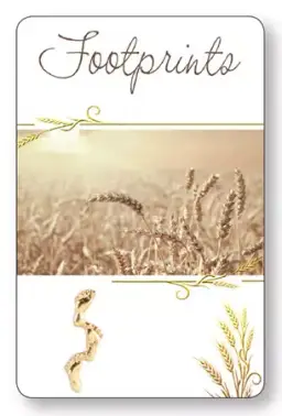 Footprints Prayer Card