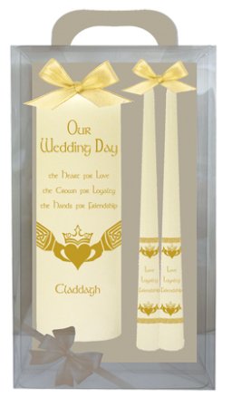 8" Ivory Gift Boxed Wedding Candle