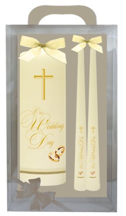 8" Gift Boxed Ivory Wedding Candle