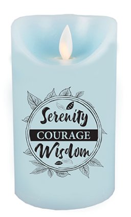 Serenity Scented Wax LED Candle with Timer