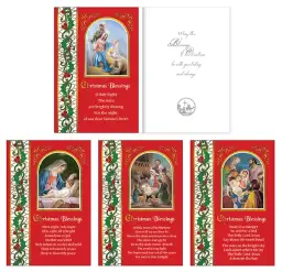 Gold Stamped Box of 12 Christmas Cards