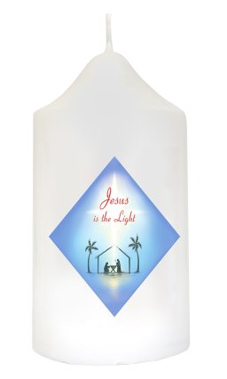 Nativity Christmas Candle