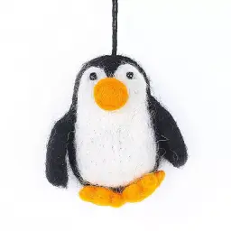 Handmade Baby Black Penguin Hanging Decoration