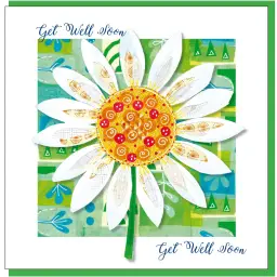 Get well daisy Greetings Card