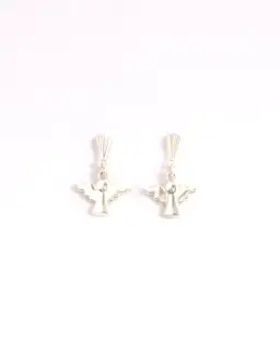 Sterling Silver  Angel Dropper Earrings