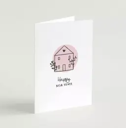 'Happy New Home' (Scandi Home) A6 Greeting Card