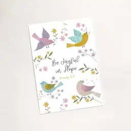 'Be Joyful In Hope' (Birds of Joy) Mini Card