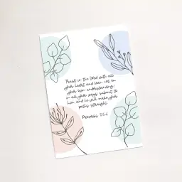 'Trust in the Lord' (Flora) Mini Card