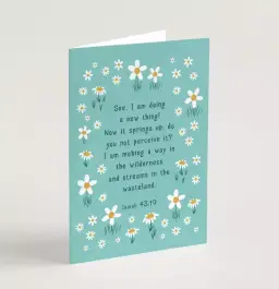 See I am Doing a New Thing Encouragement Card & Envelope