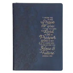 Padfolio Navy I Know the Plans Jer. 29:11