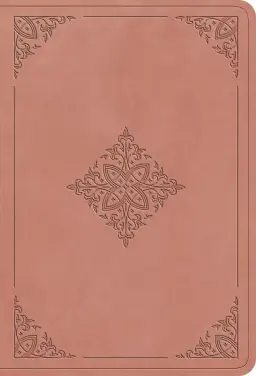 ESV Value Large Print Compact Bible (TruTone, Blush Rose, Fleur-de-lis Design)