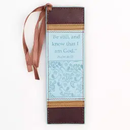 Psalm 46:10 - Faux Leather Bookmark