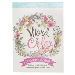 The Word In Color Coloring Postcards