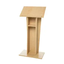 Maple Finish Pedestal Lectern