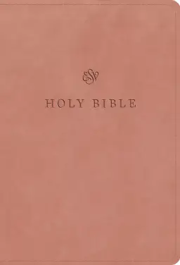 ESV Large Print Compact Bible (TruTone, Blush Rose)